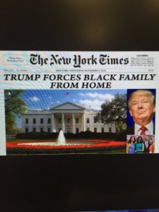 first day of work and Trump already booting black families out of ther house.jpg
