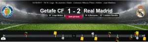 LIGA8ème14102017GetafeVsRealMadridSCORE.JPG