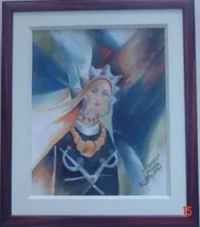 Une des oeuvres de Malika Houzig.jpg