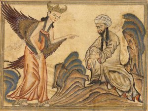 Persian miniatures - Muhamma and Jibril.jpg