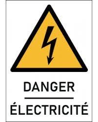 Pictogramme danger électrique - Danger électrique - Pictogramme Danger -  Produits Signalétique