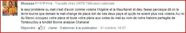 Le commentaire d'un malien très en colère.JPG