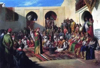 La Marriage Juif a Tangier- Francisco Lameyer y Berenguer- Madrid, 1875.jpg
